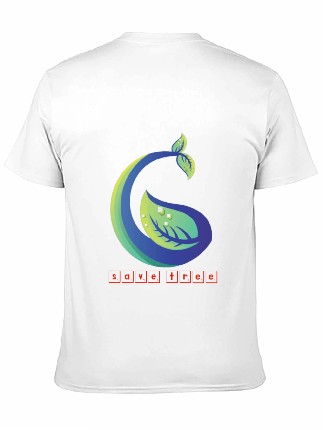Eco-Friendly Save Tree Graphic Tee - Black