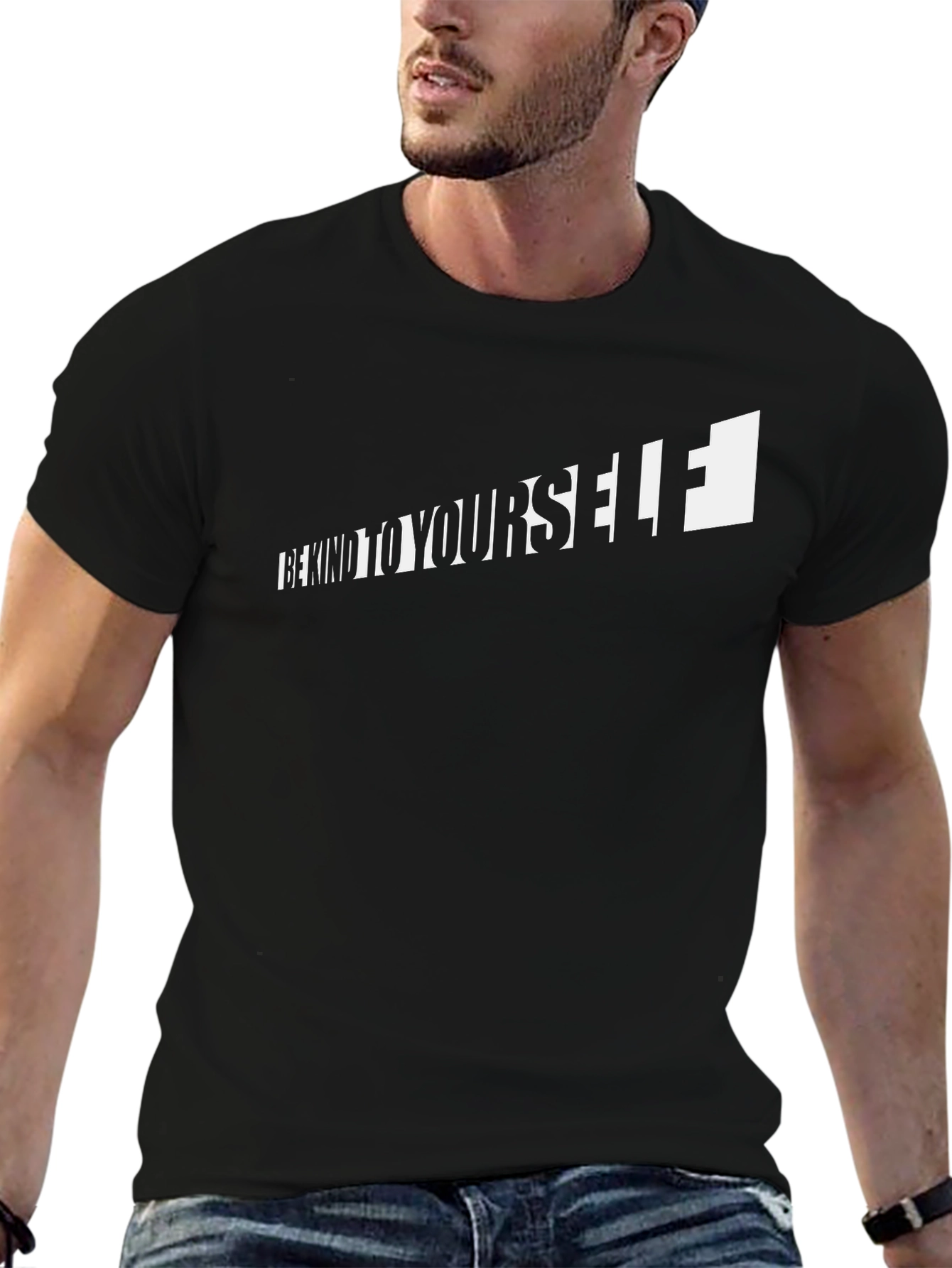 Be Kind to Yourself Graphic Tee - Black