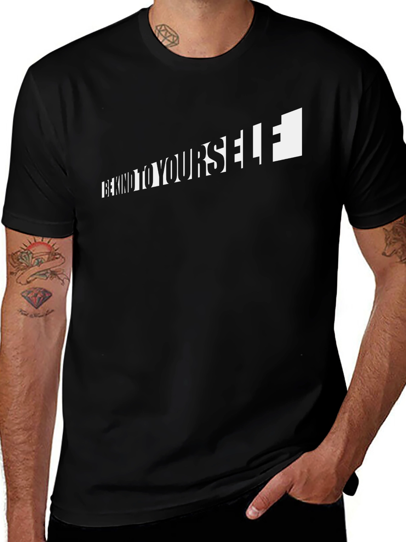 Be Kind to Yourself Graphic Tee - Black