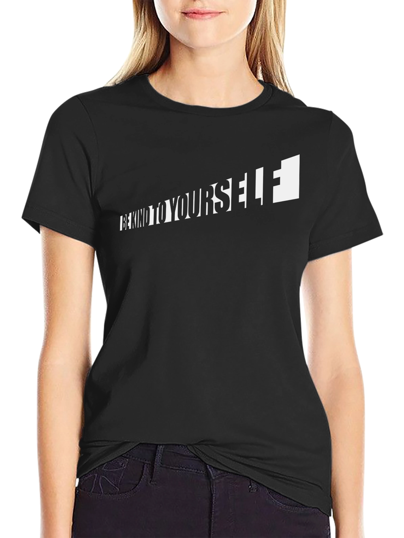 Be Kind to Yourself Graphic Tee - Black