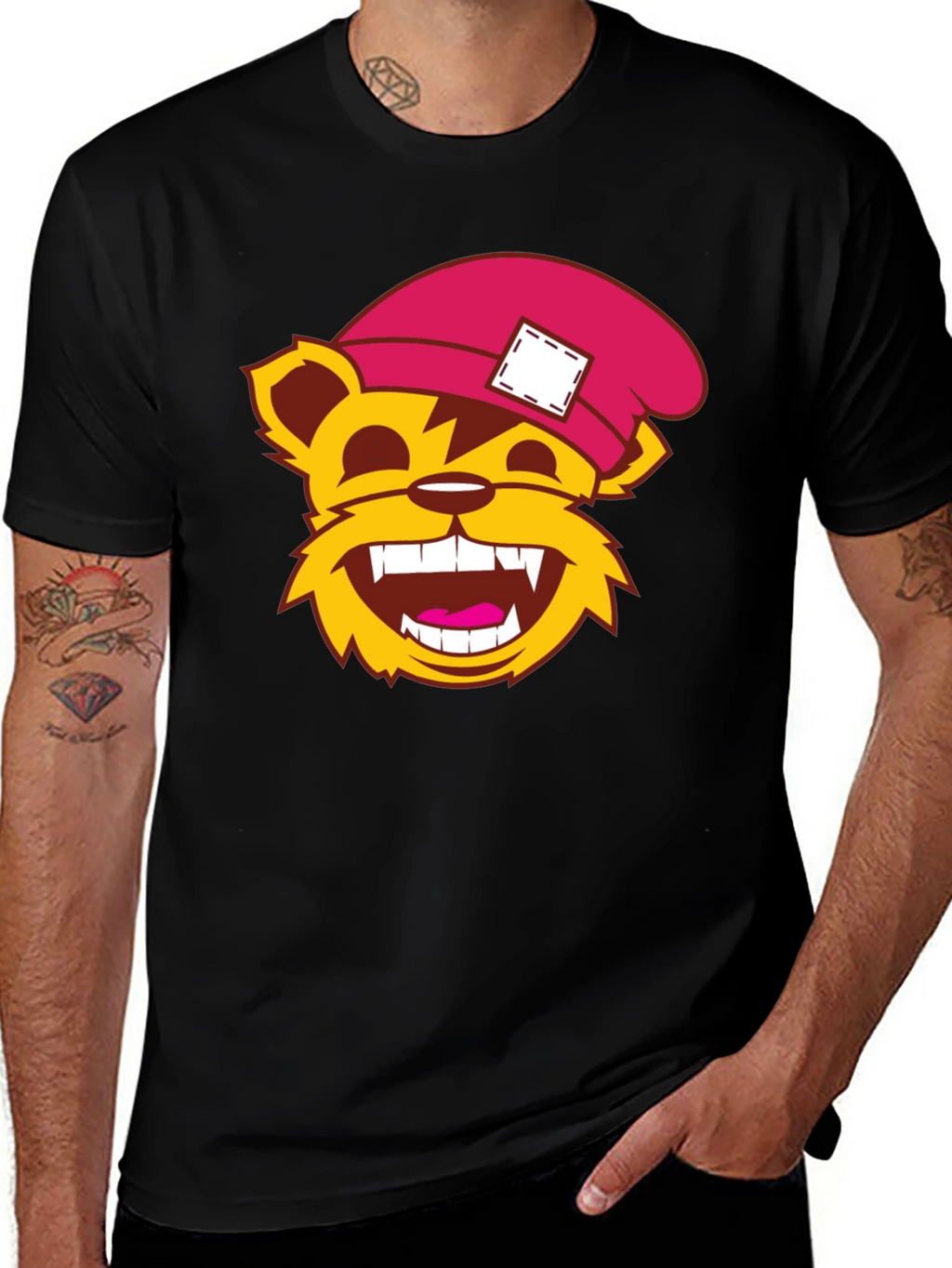 Cartoon Bear T-Shirt - Fun Graphic Tee