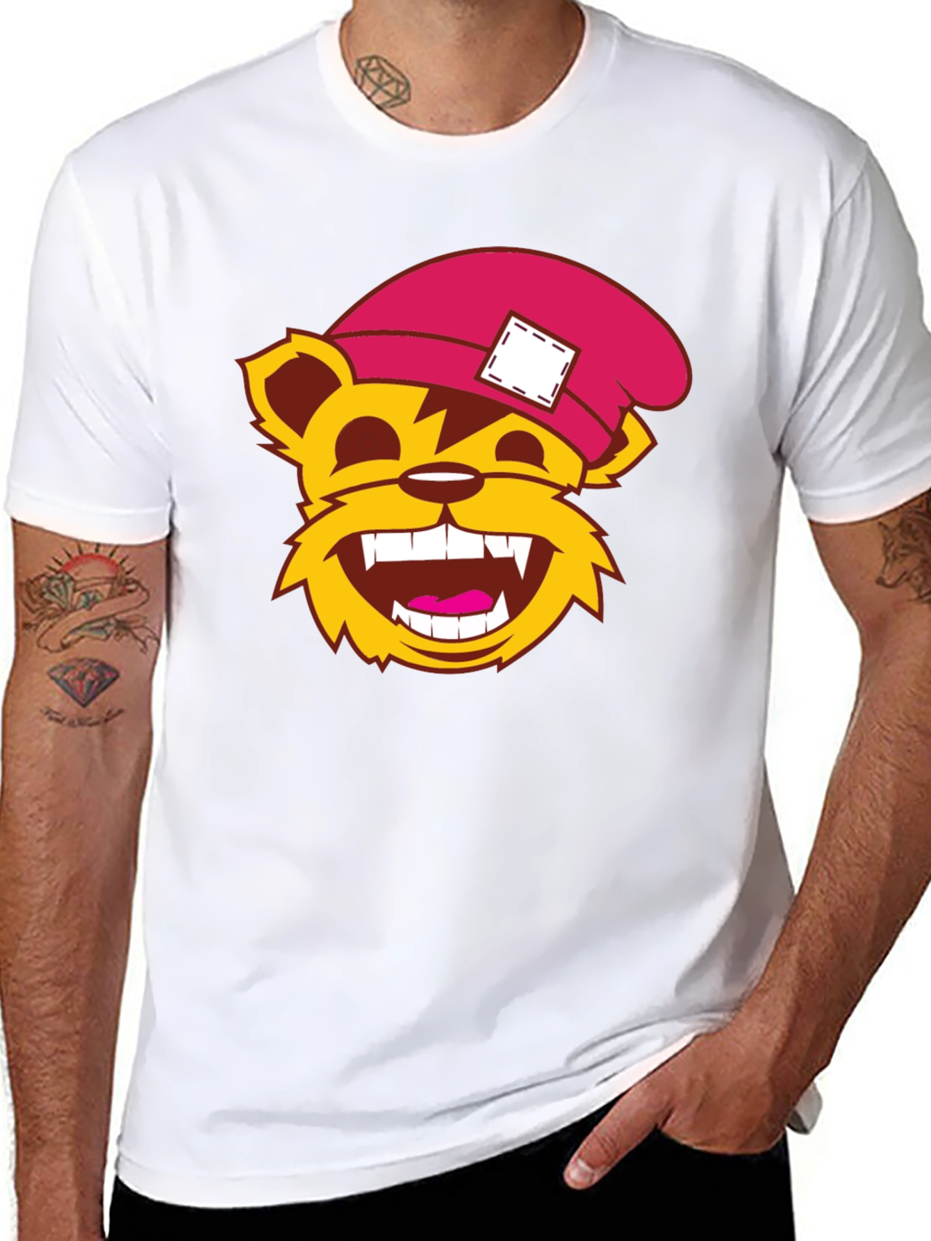 Cartoon Bear T-Shirt - Fun Graphic Tee
