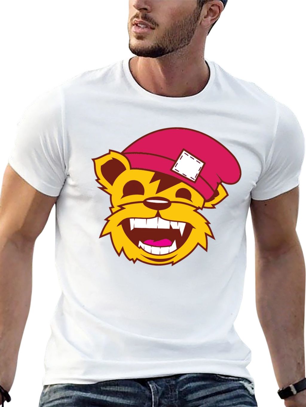 Cartoon Bear T-Shirt - Fun Graphic Tee