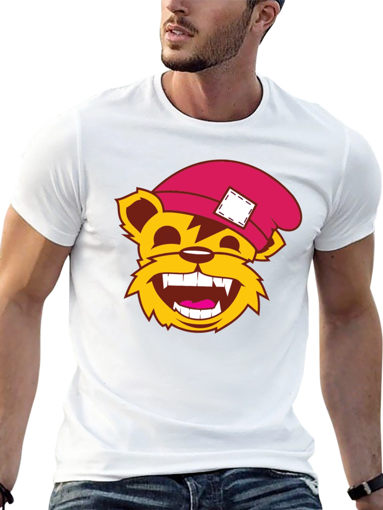 Cartoon Bear T-Shirt - Fun Graphic Tee