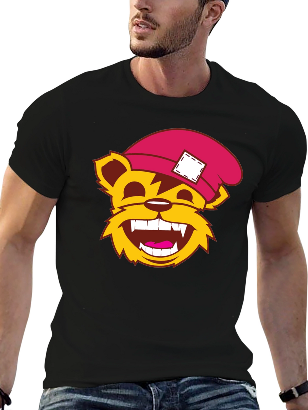Cartoon Bear T-Shirt - Fun Graphic Tee