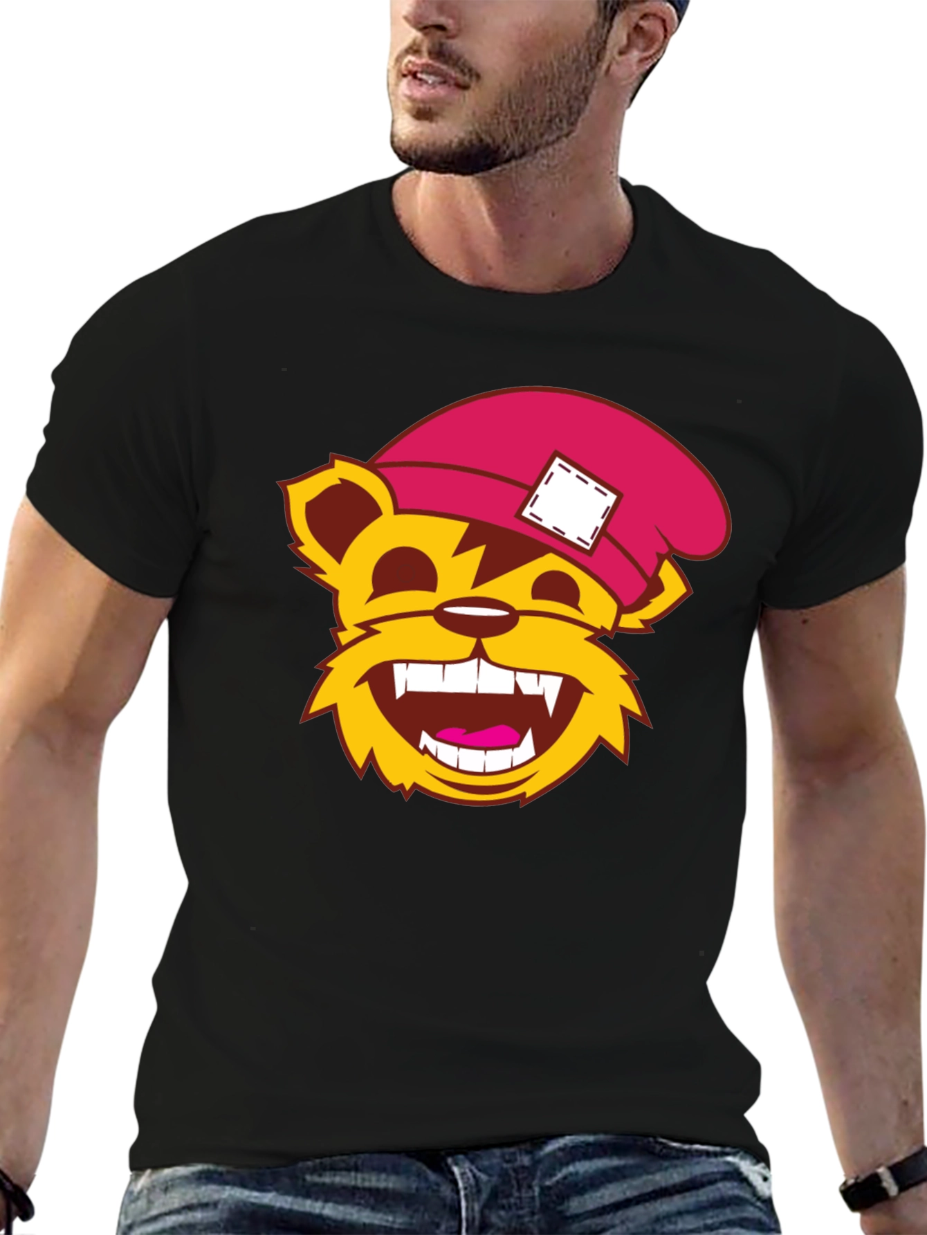 Cartoon Bear T-Shirt - Fun Graphic Tee