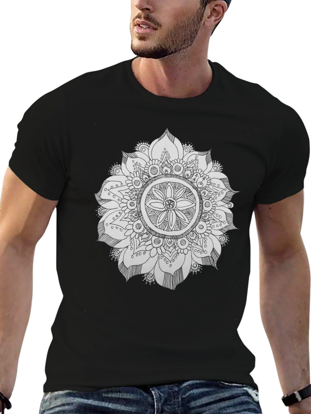 Black Mandala Graphic Tee