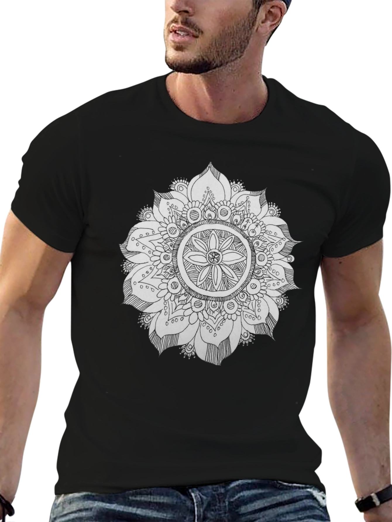 Black Mandala Graphic Tee