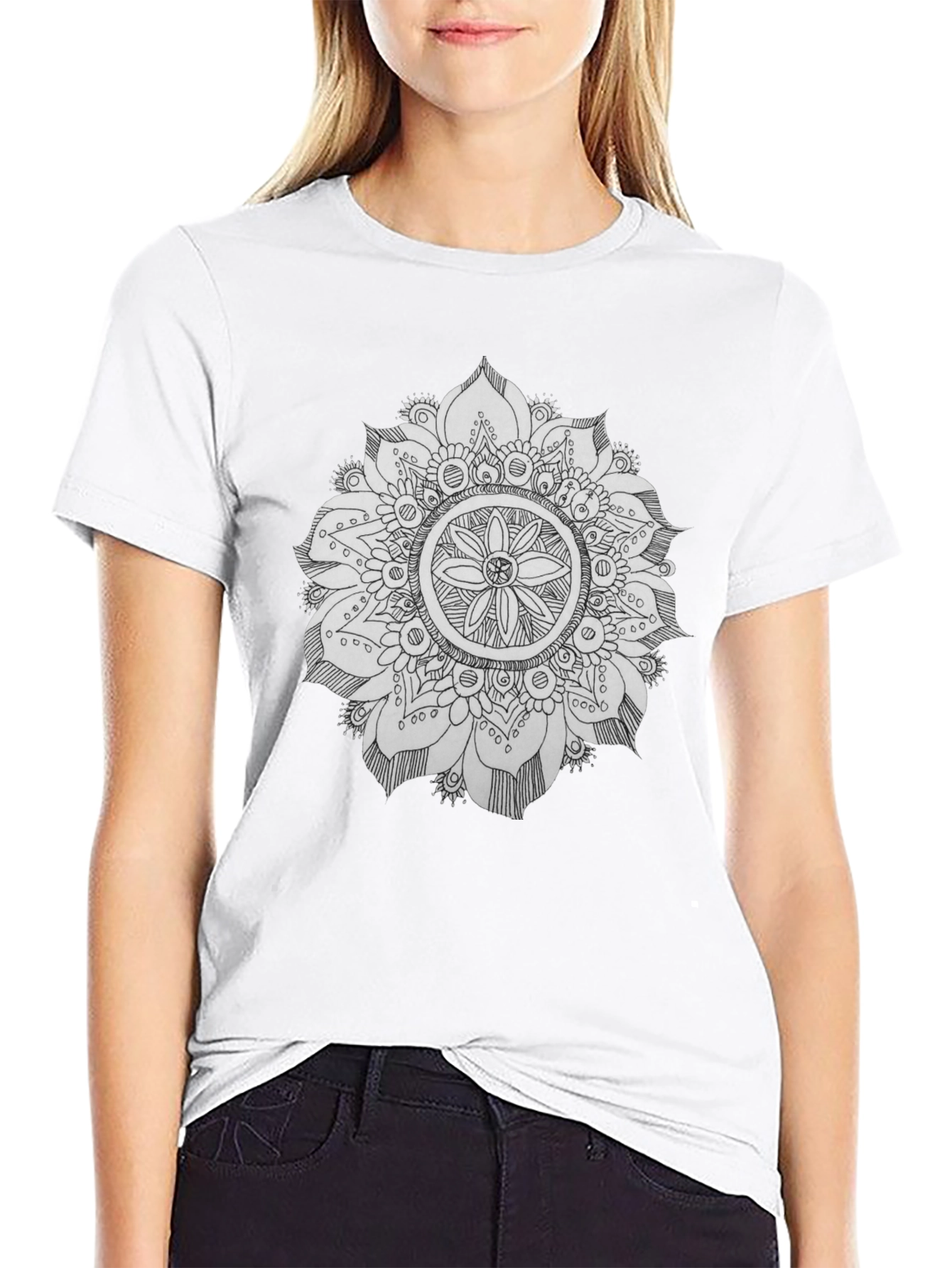 Black Mandala Graphic Tee