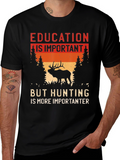 Education vs Hunting T-Shirt