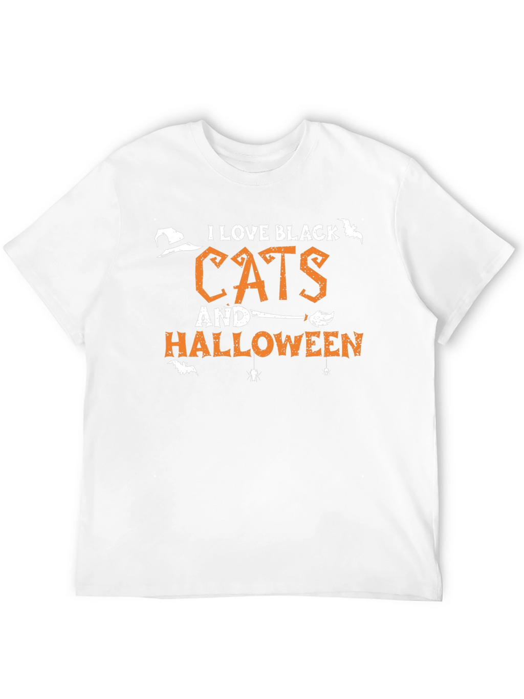 I Love Black Cats and Halloween T-Shirt