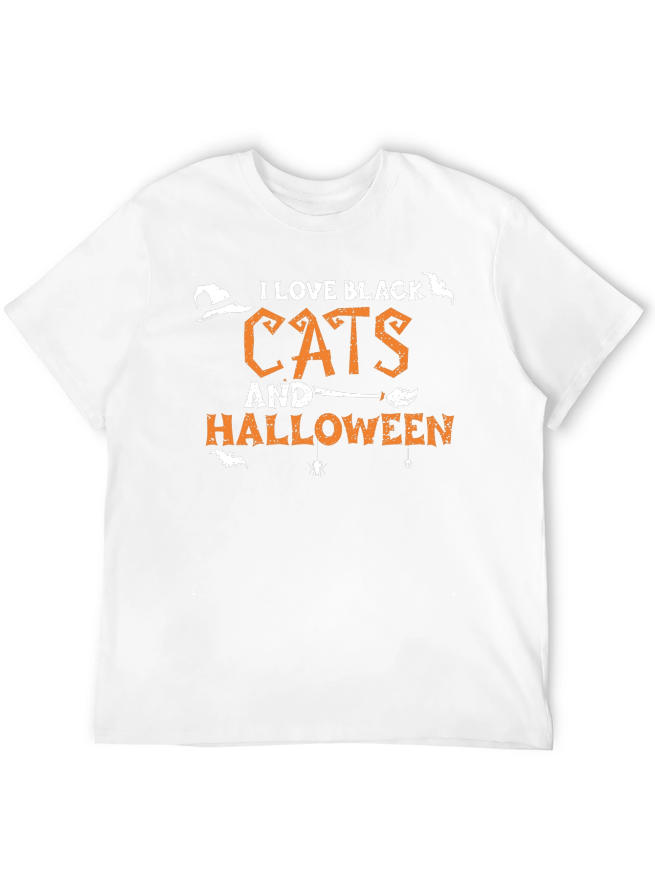 I Love Black Cats and Halloween T-Shirt