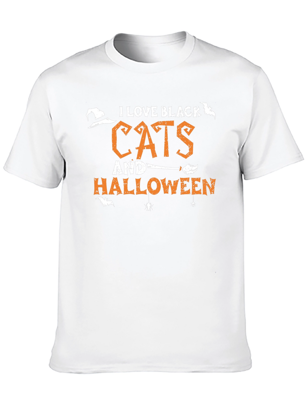 I Love Black Cats and Halloween T-Shirt