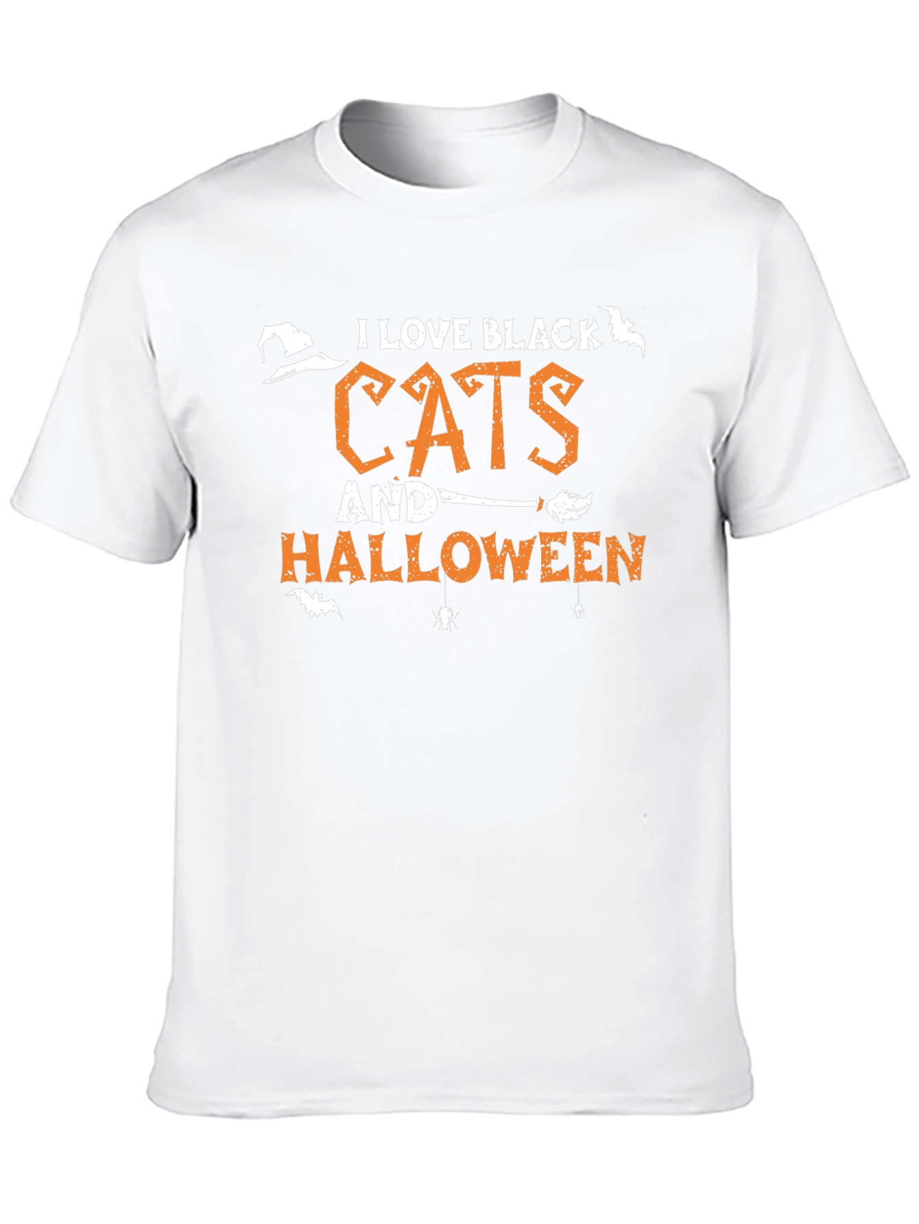I Love Black Cats and Halloween T-Shirt