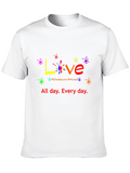 Love All Day T-Shirt - Rainbow Graphic Tee