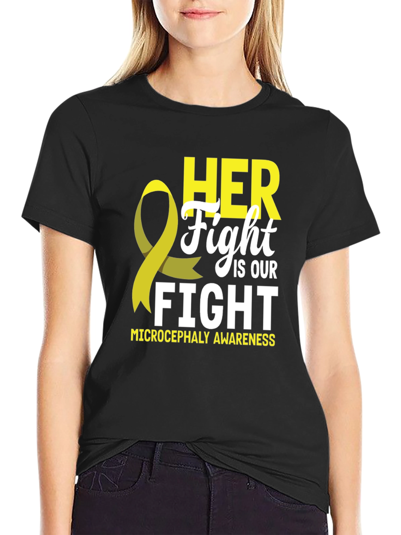 Microcephaly Awareness T-Shirt - HER Fight IS OUR Fight