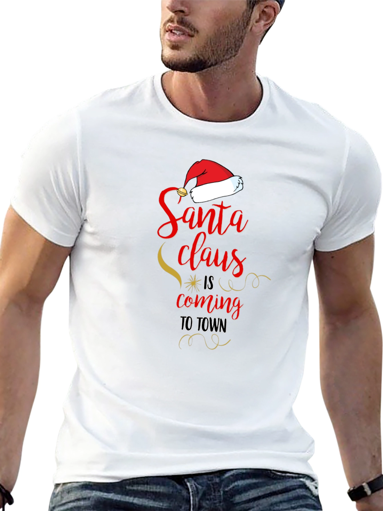 Santa Claus is Coming to Town Christmas T-Shirt