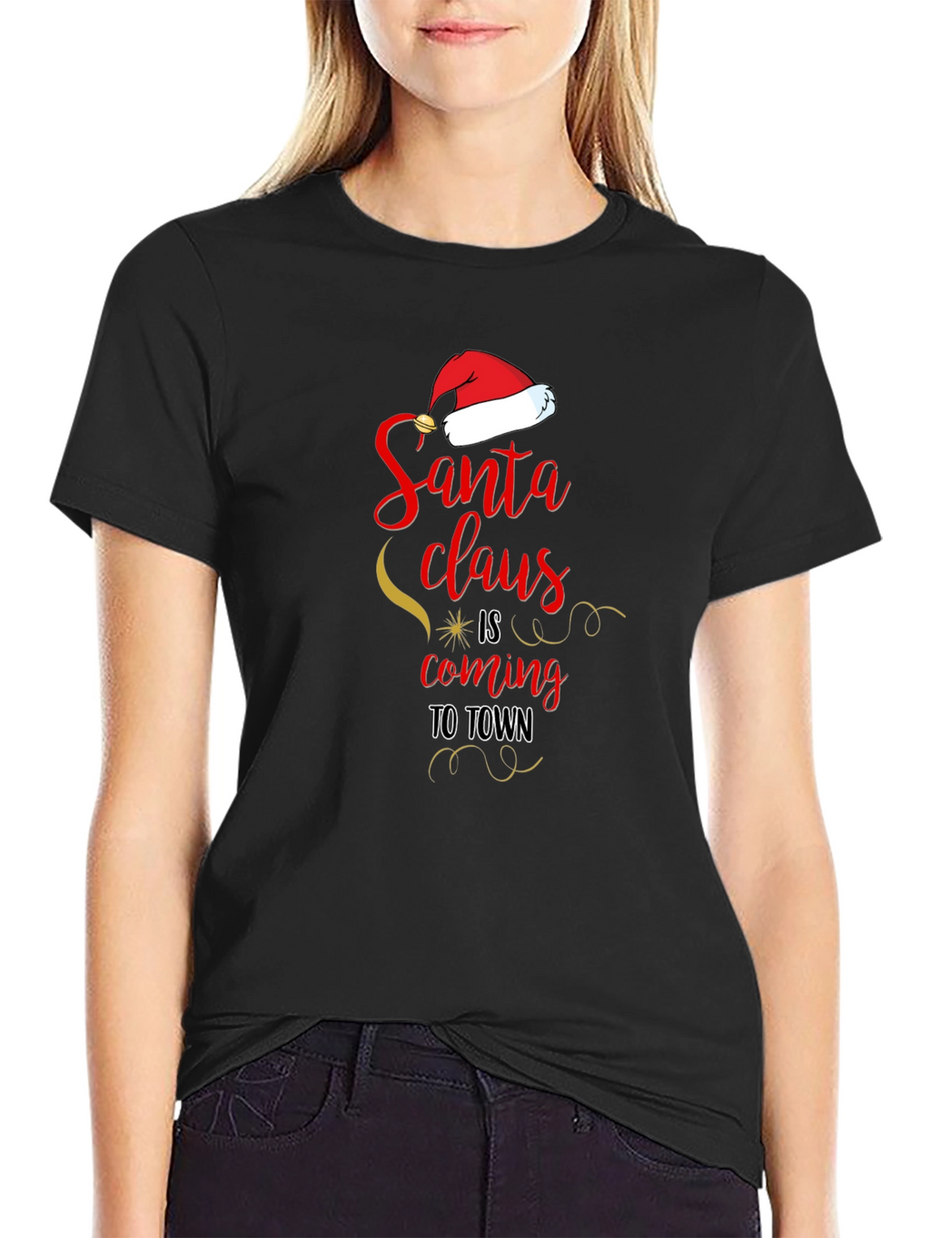 Santa Claus is Coming to Town Christmas T-Shirt