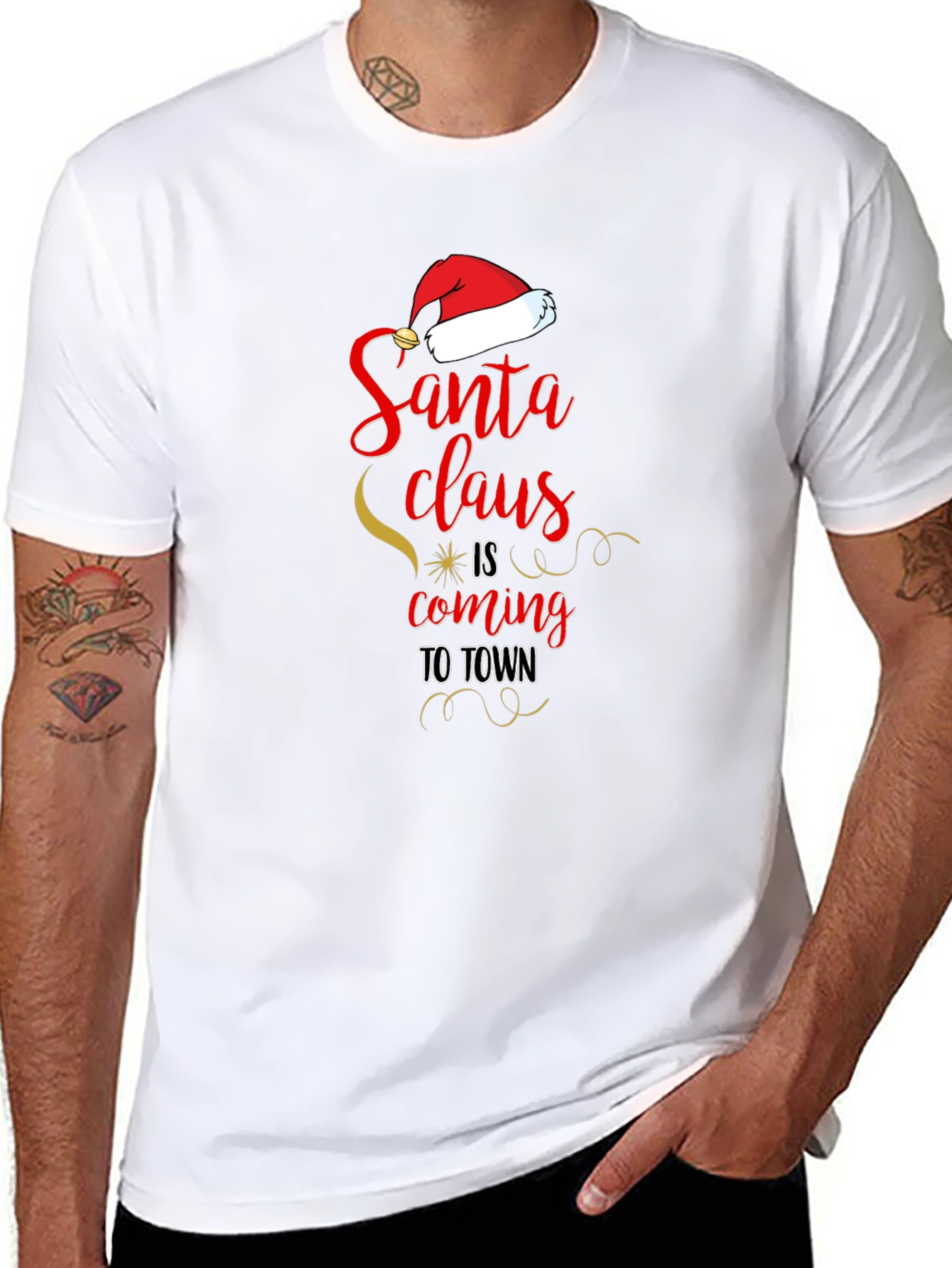 Santa Claus is Coming to Town Christmas T-Shirt