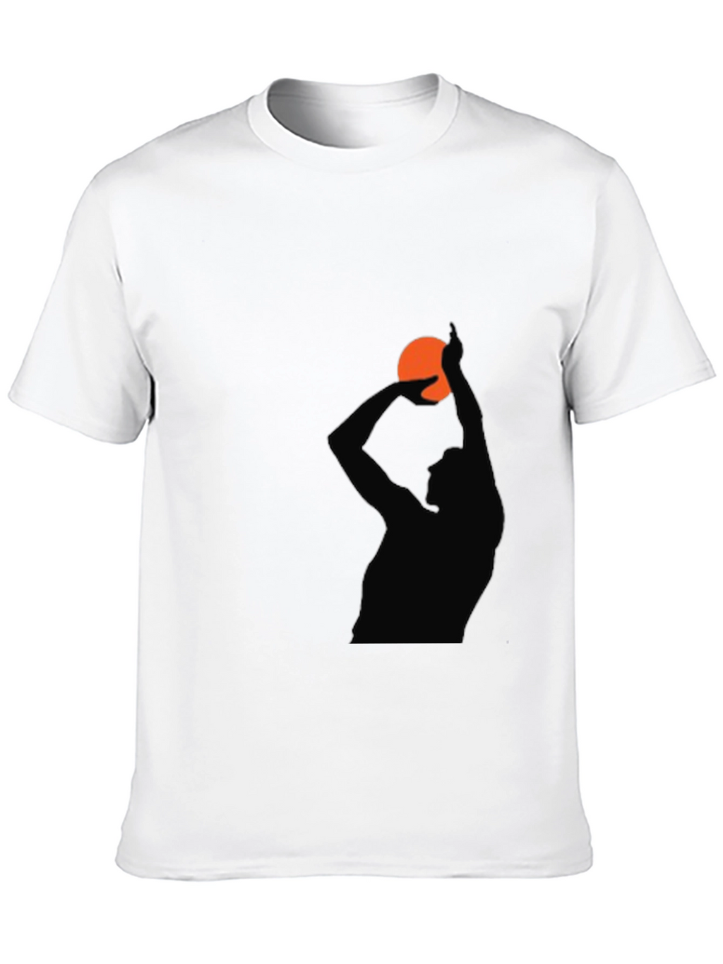 Basketball Silhouette Graphic T-Shirt