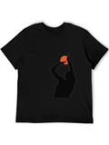 Basketball Silhouette Graphic T-Shirt
