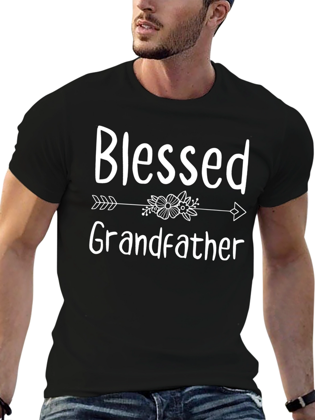 Blessed Grandfather Arrow T-Shirt