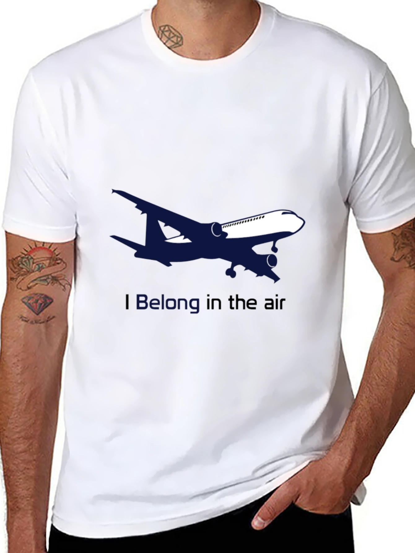 Airplane Graphic Tee - I Belong in the Air