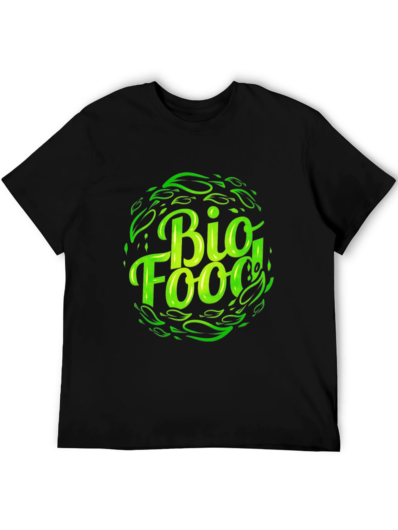Bio Food Black T-Shirt - Sustainable Style