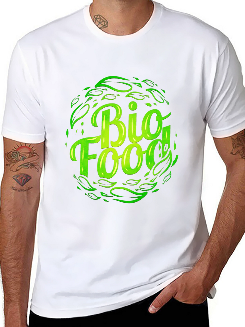 Bio Food Black T-Shirt - Sustainable Style