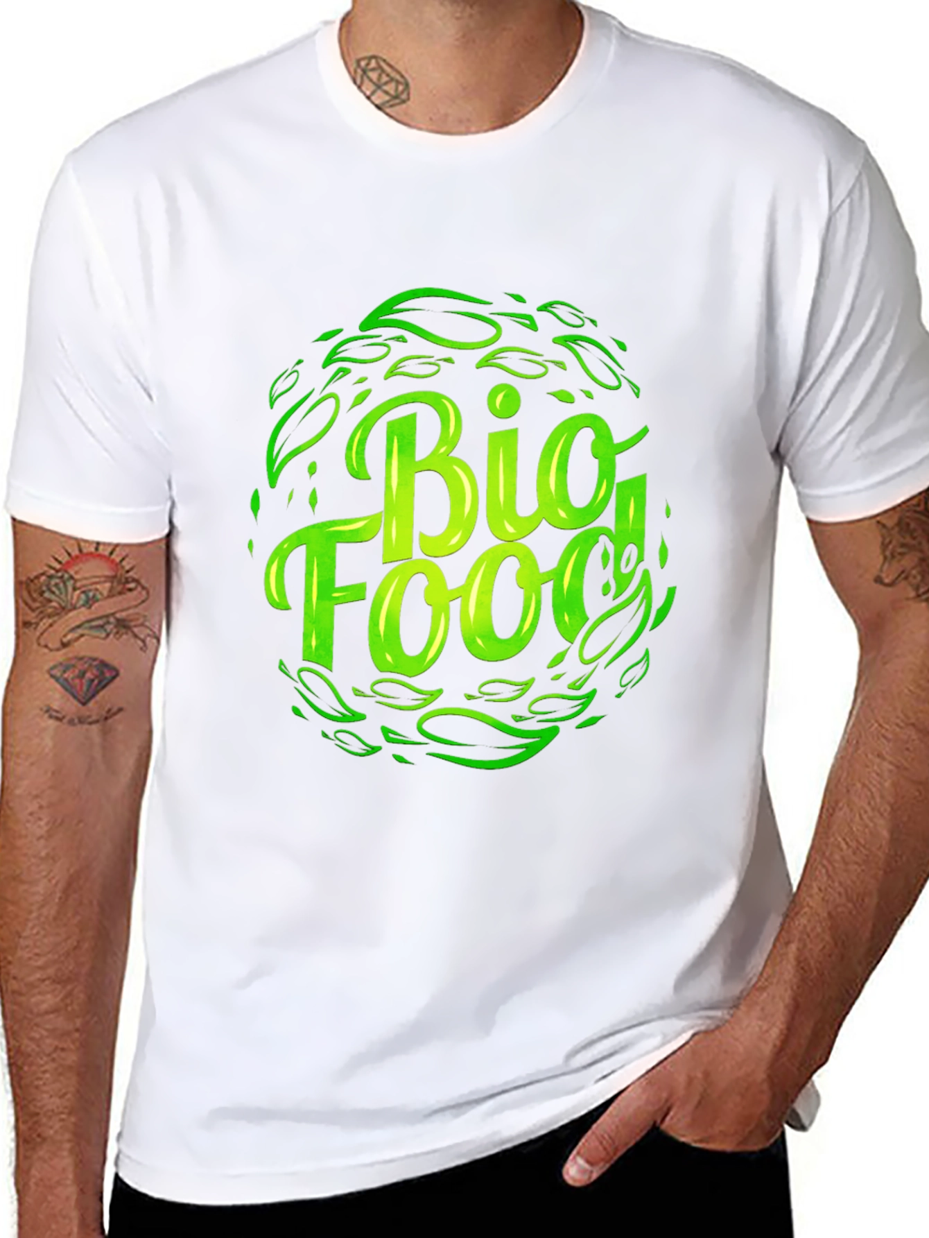 Bio Food Black T-Shirt - Sustainable Style