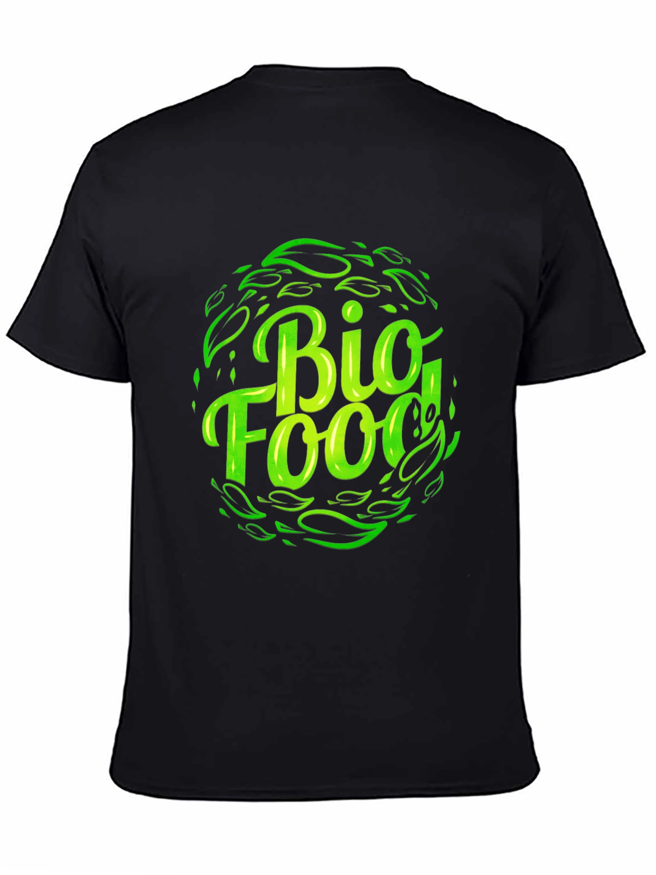 Bio Food Black T-Shirt - Sustainable Style