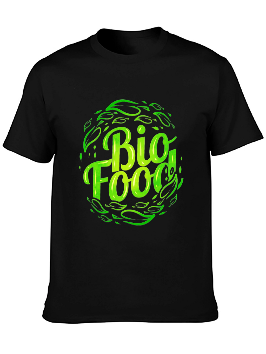 Bio Food Black T-Shirt - Sustainable Style