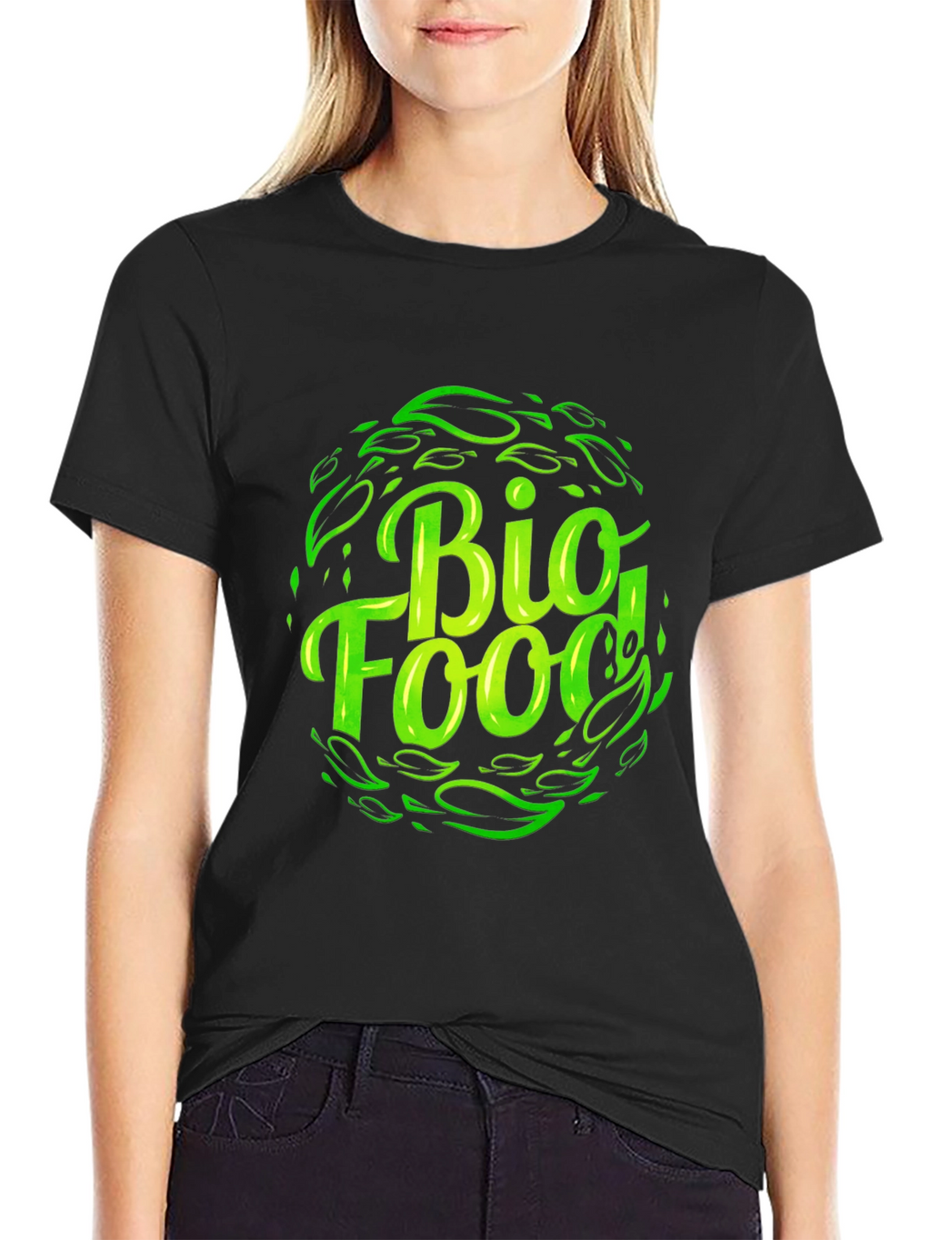 Bio Food Black T-Shirt - Sustainable Style