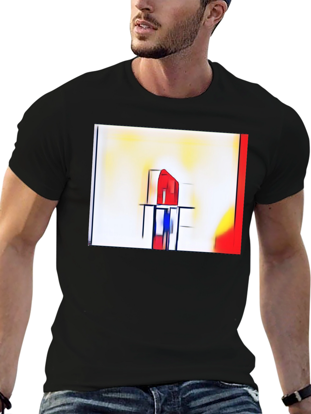 Abstract Art Graphic Tee - Modern Style