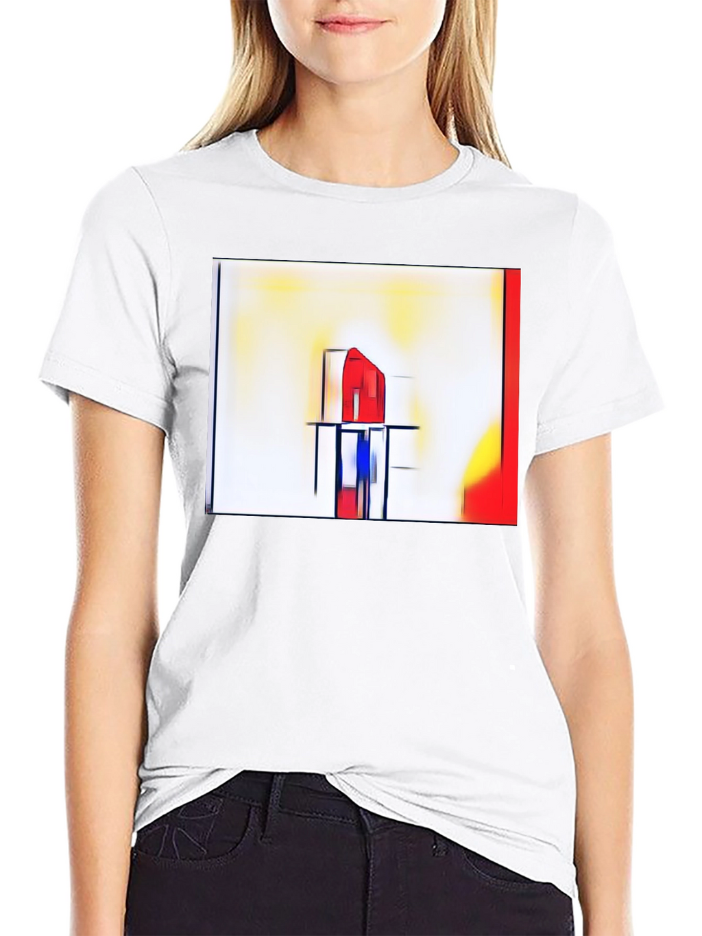 Abstract Art Graphic Tee - Modern Style