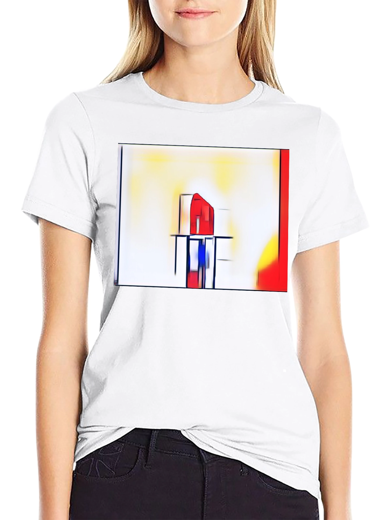 Abstract Art Graphic Tee - Modern Style