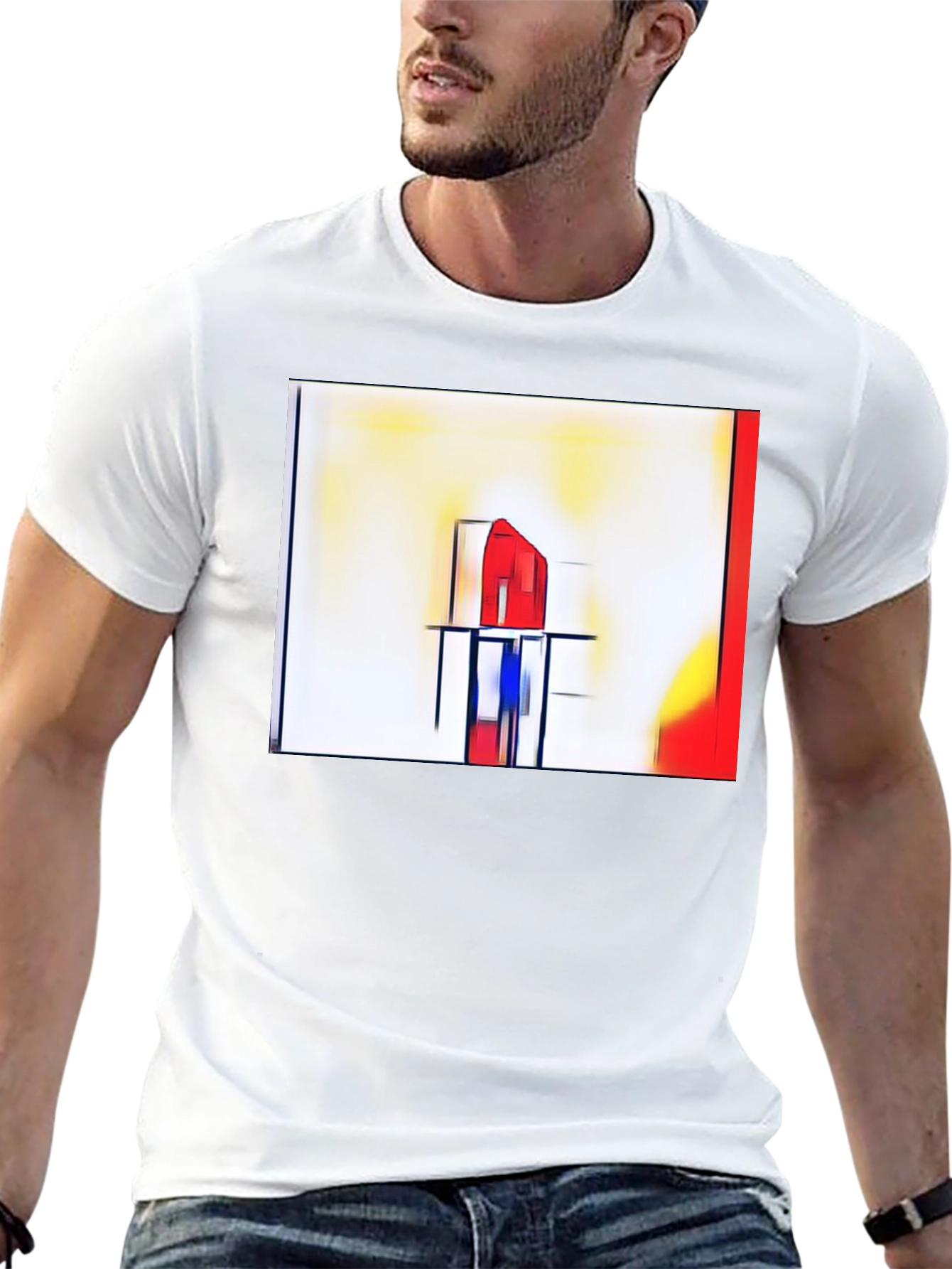 Abstract Art Graphic Tee - Modern Style