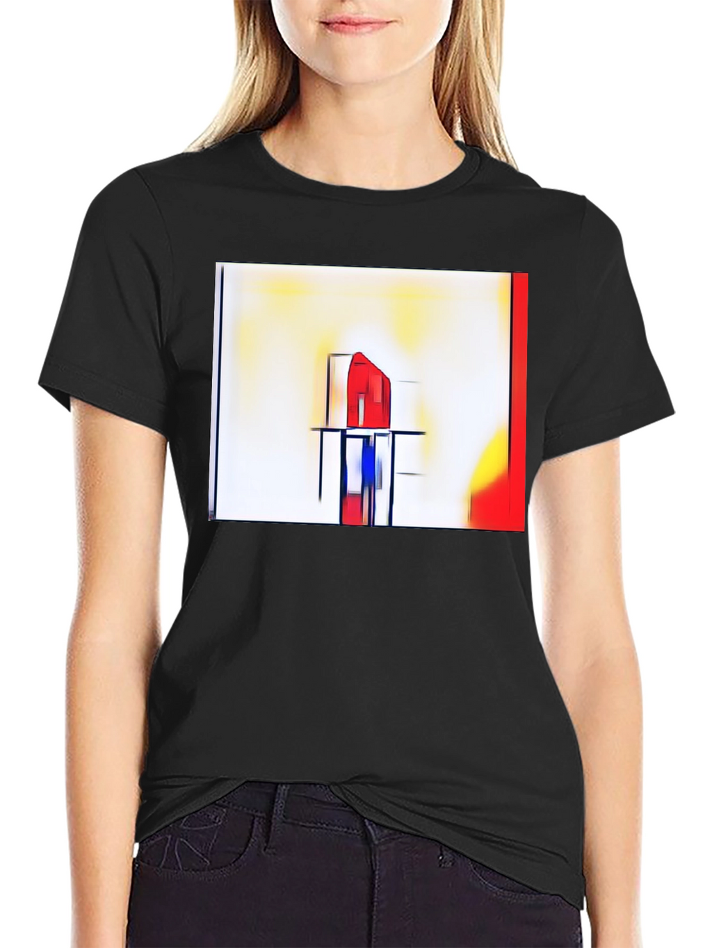 Abstract Art Graphic Tee - Modern Style