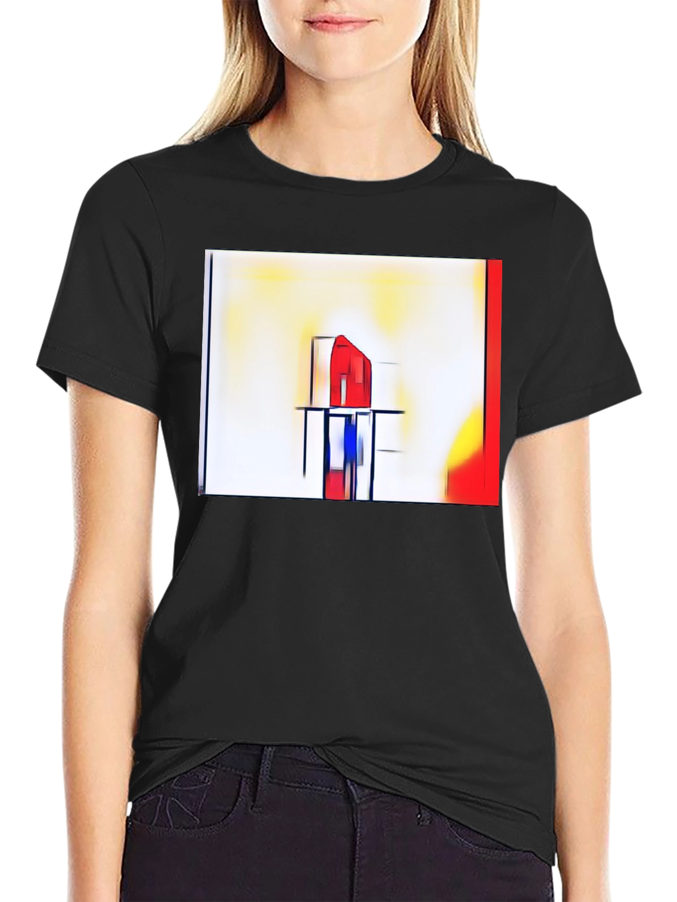 Abstract Art Graphic Tee - Modern Style