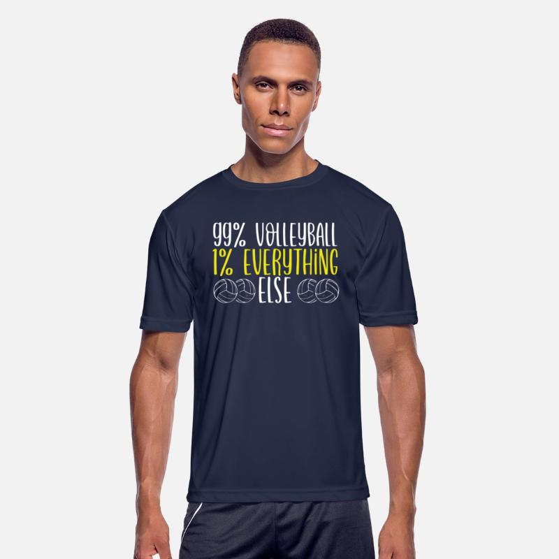 99 percent Volleyball blue red