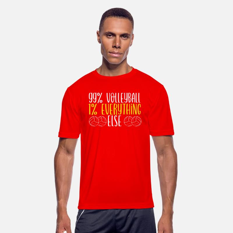 99 percent Volleyball blue red