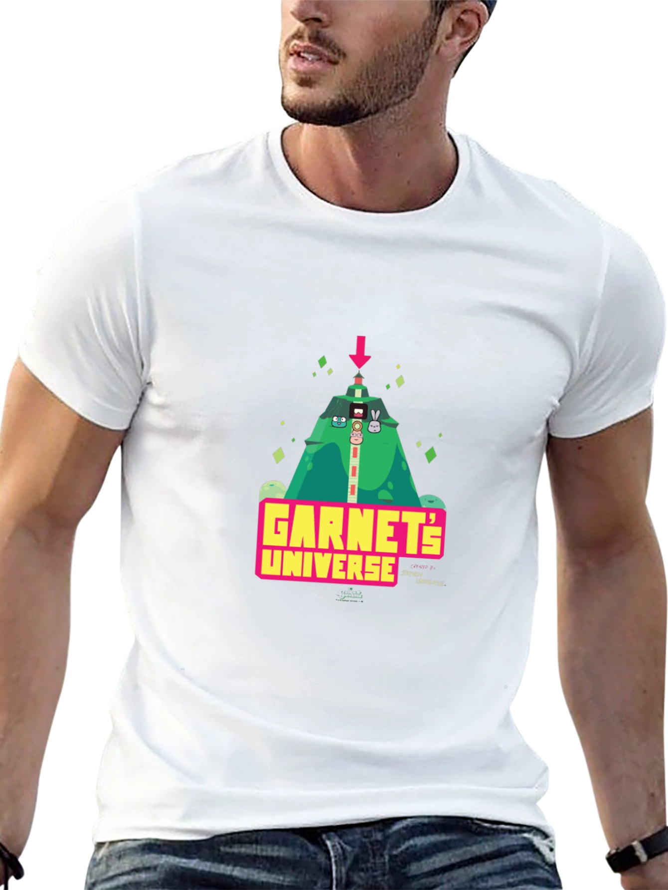 Garnets Universe Black Graphic Tee
