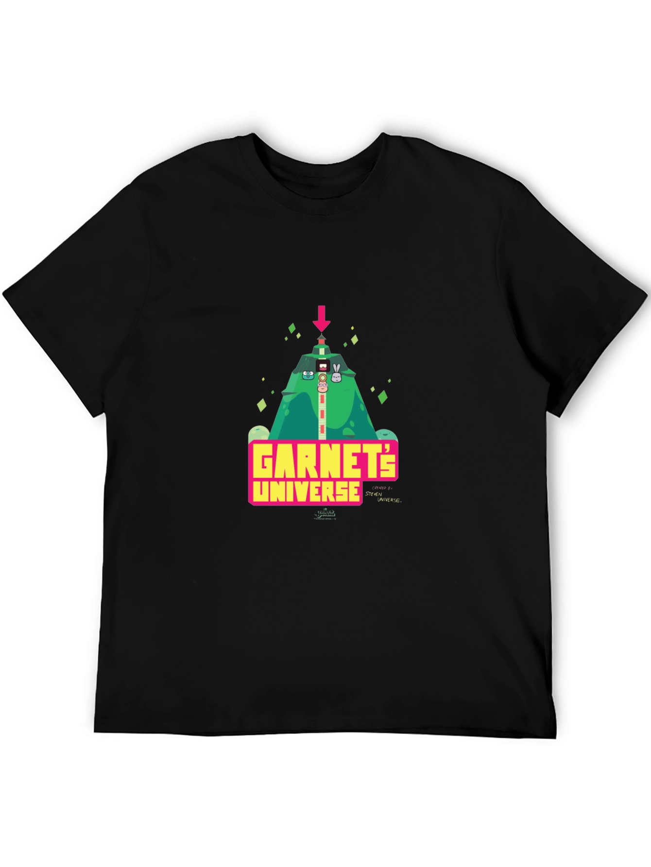Garnets Universe Black Graphic Tee