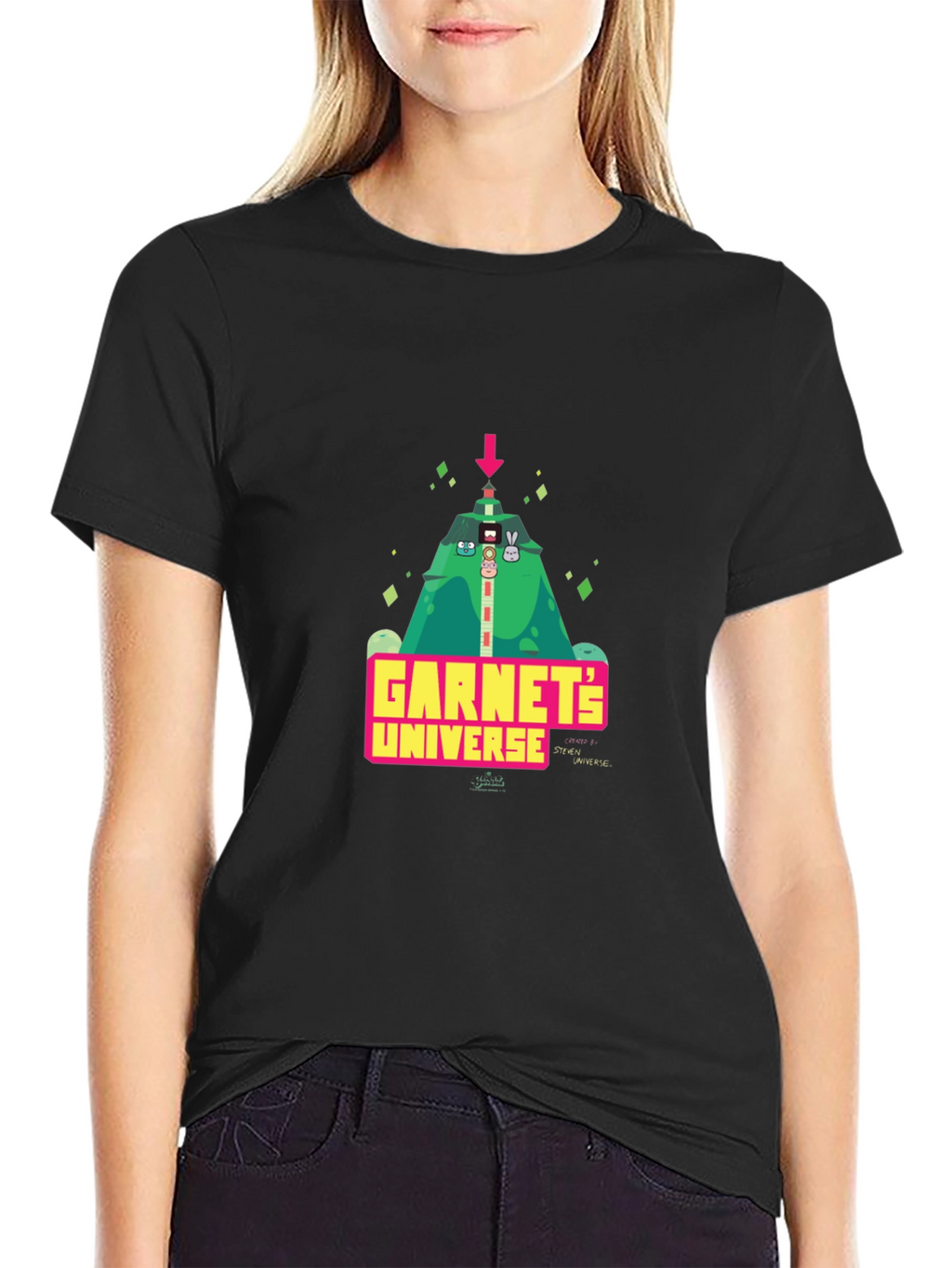 Garnets Universe Black Graphic Tee
