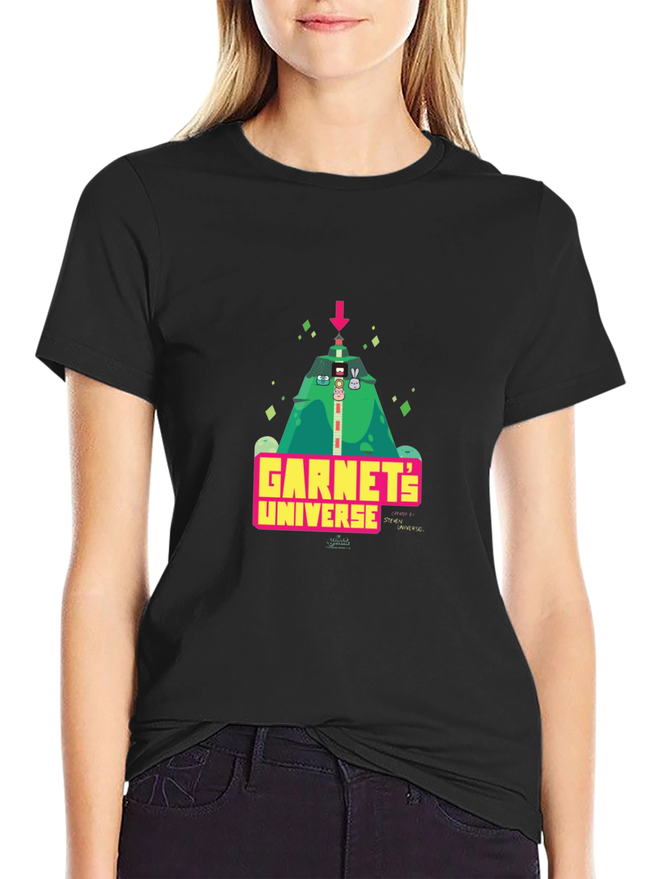 Garnets Universe Black Graphic Tee