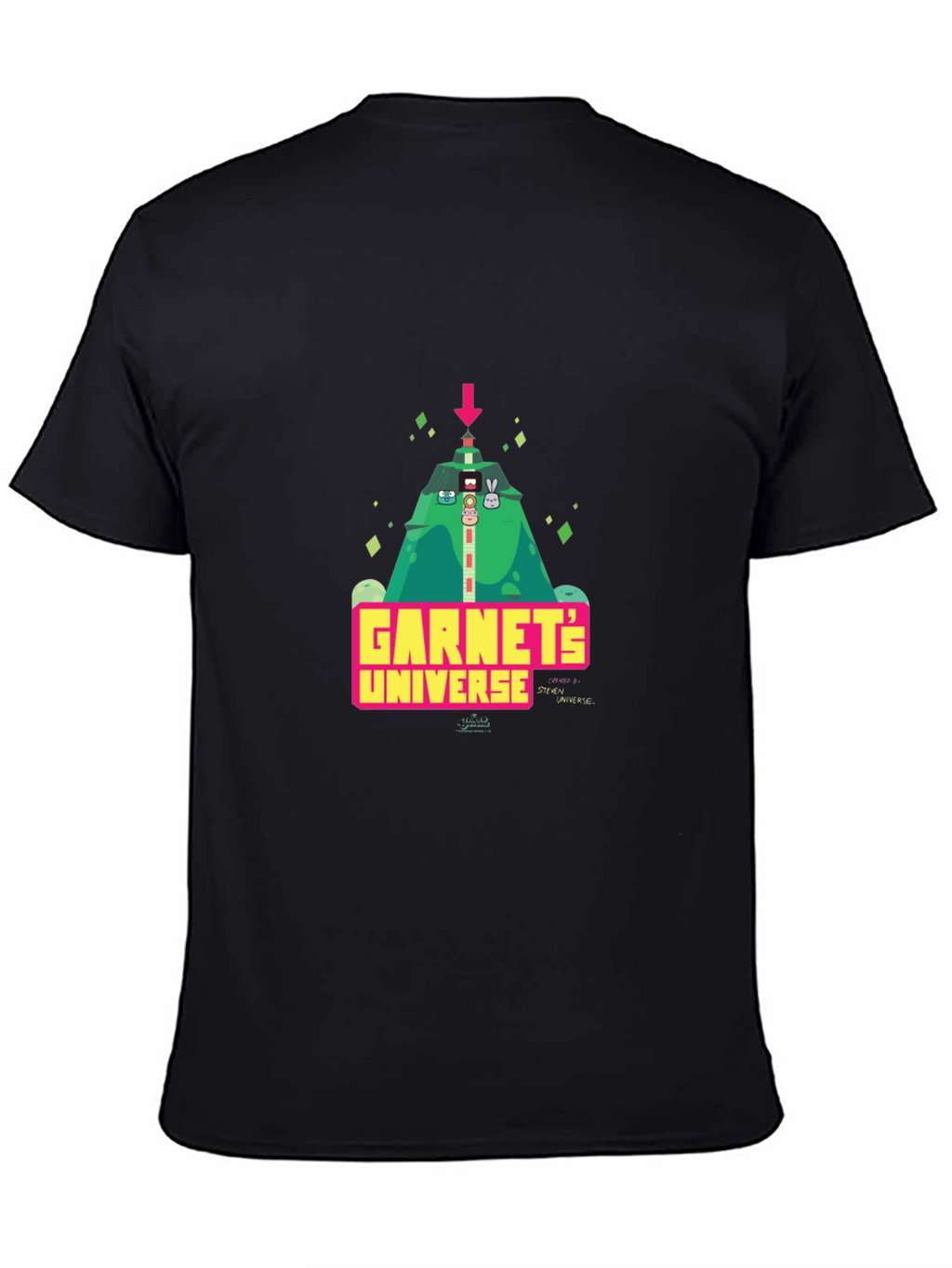 Garnets Universe Black Graphic Tee