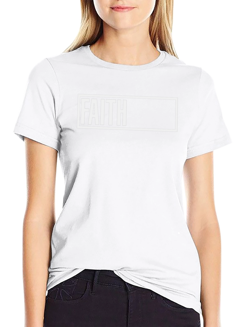 Faith Graphic Print Tee - Black