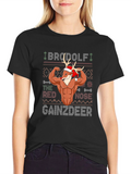 BroDolph Gainzdeer Christmas T-Shirt