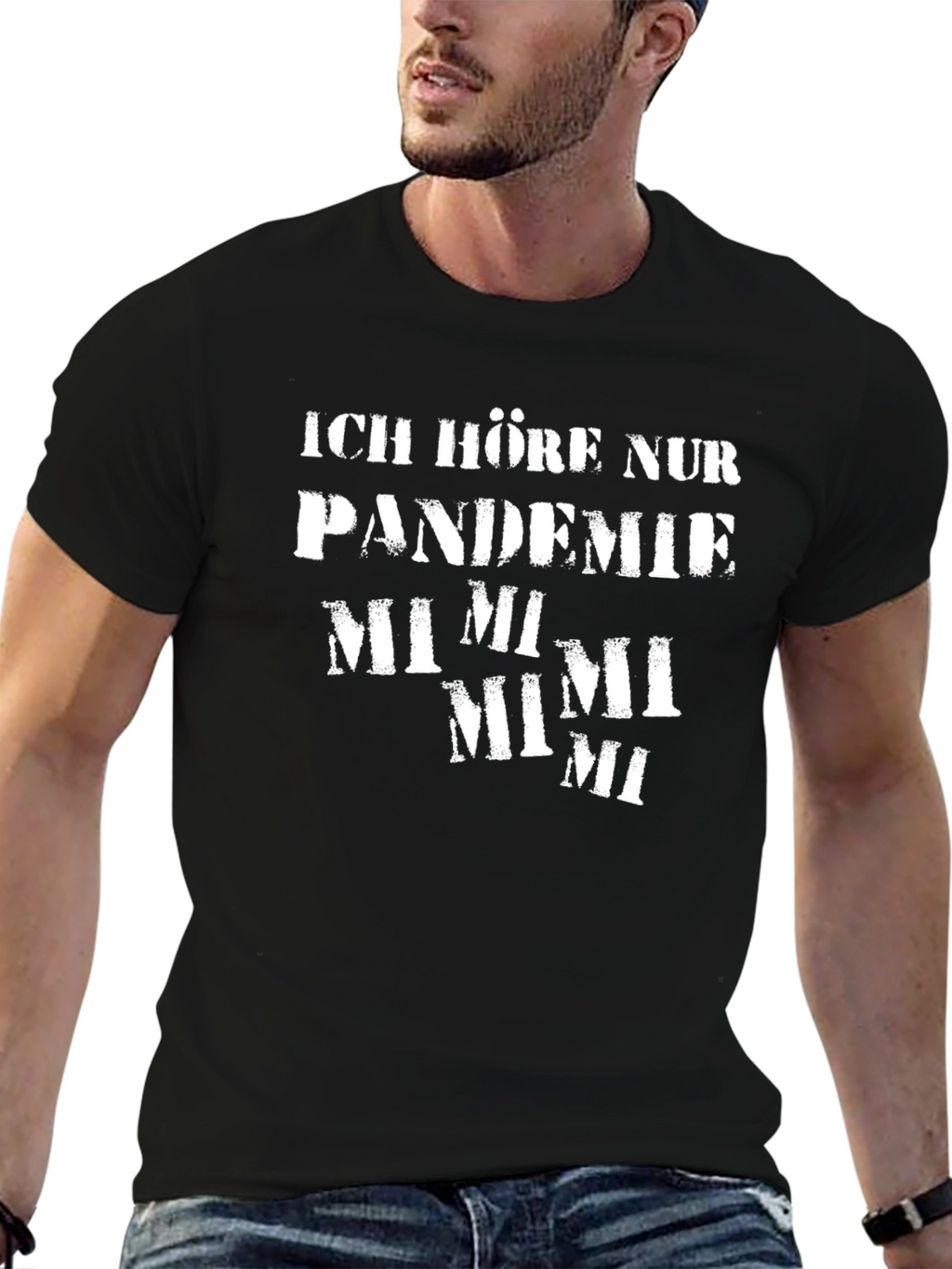 Pandemie Mimi T-Shirt -  Black Graphic Tee