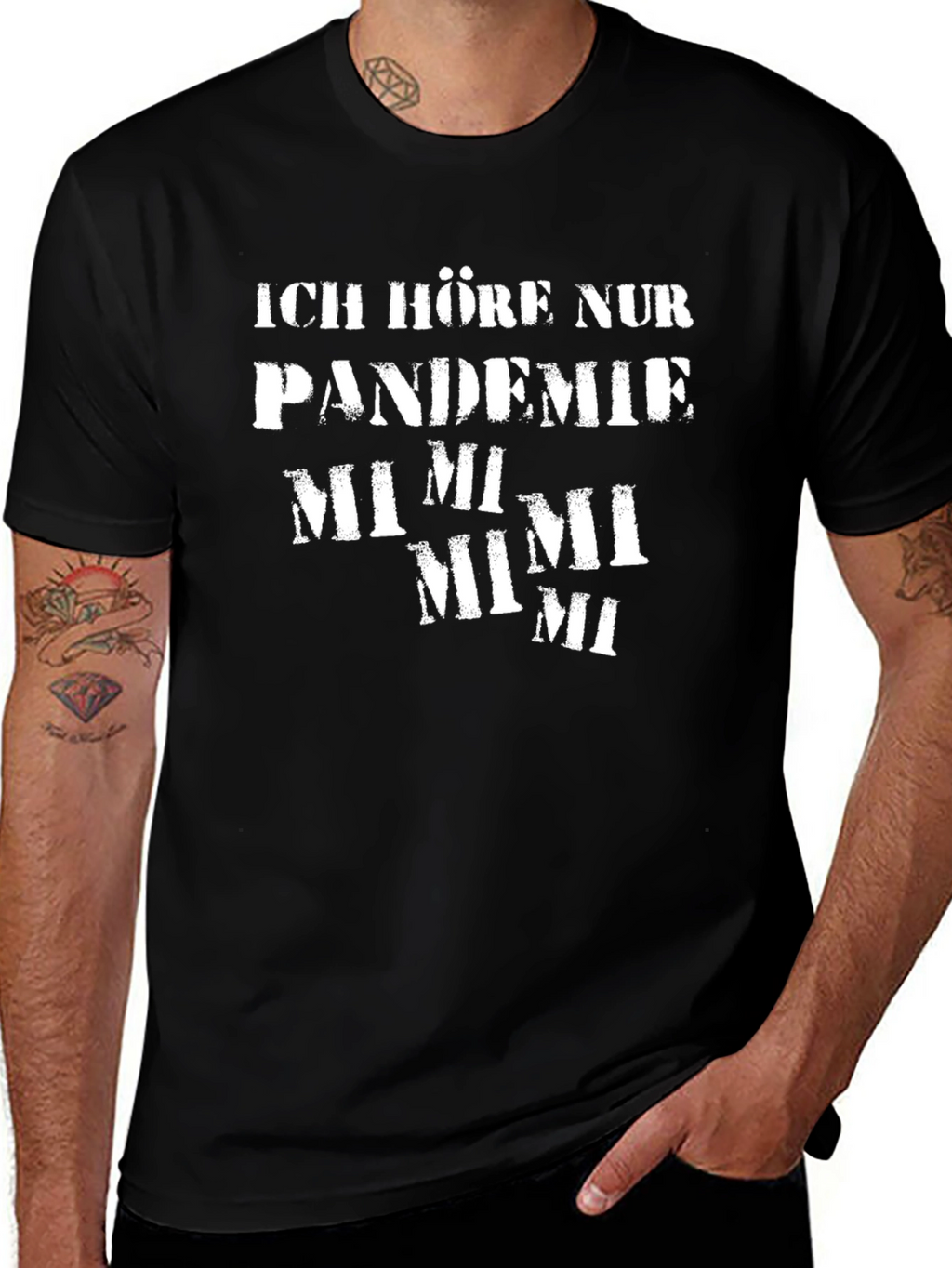 Pandemie Mimi T-Shirt -  Black Graphic Tee